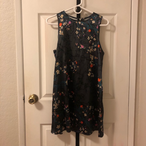 NWT UO Kimchi Blue Carmine Satin Printed Dress - Picture 2 of 4